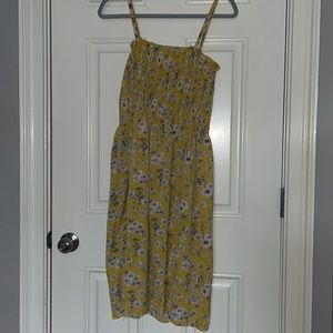Yellow floral dress